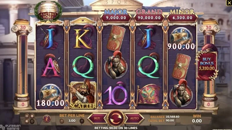 Ancient Rome Deluxe AI - skrin bonus dengan hadiah tambahan